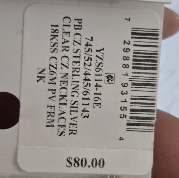 $80 Giani Bernini Gold Cubic Zirconia Neck Lace 18k Gold Over Sterlimg Silver - Picture 5 of 8